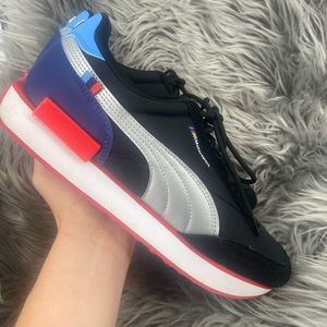 Puma BMW MMS Future Rider sneakers Men’s 11 Shoes Black Blue Red
